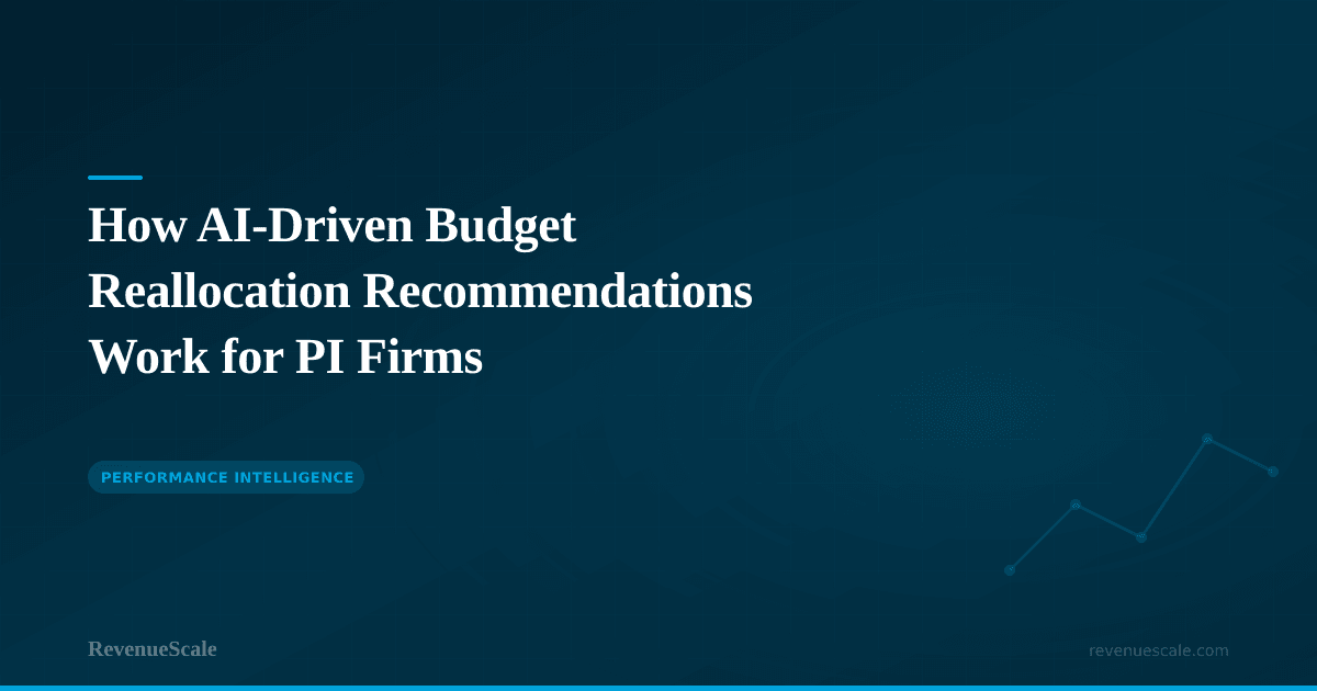 How AI-Driven Budget Reallocation Recommendations Work for PI Firms