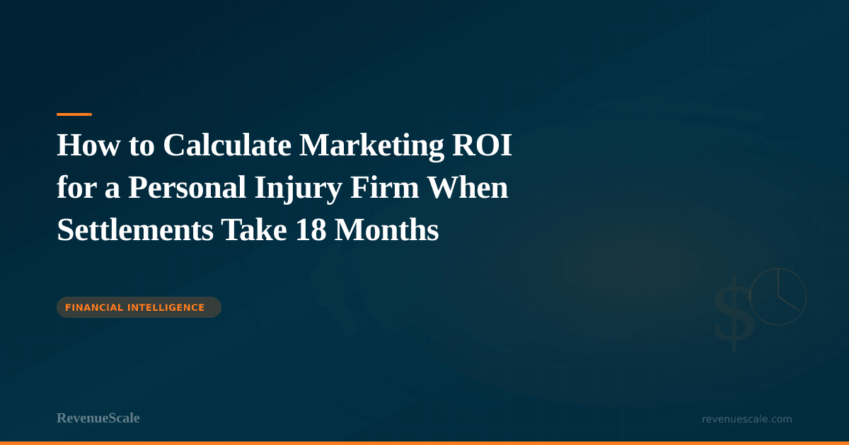 How to Calculate Marketing ROI for a Personal Injury Firm When Settlements Take 18 Months