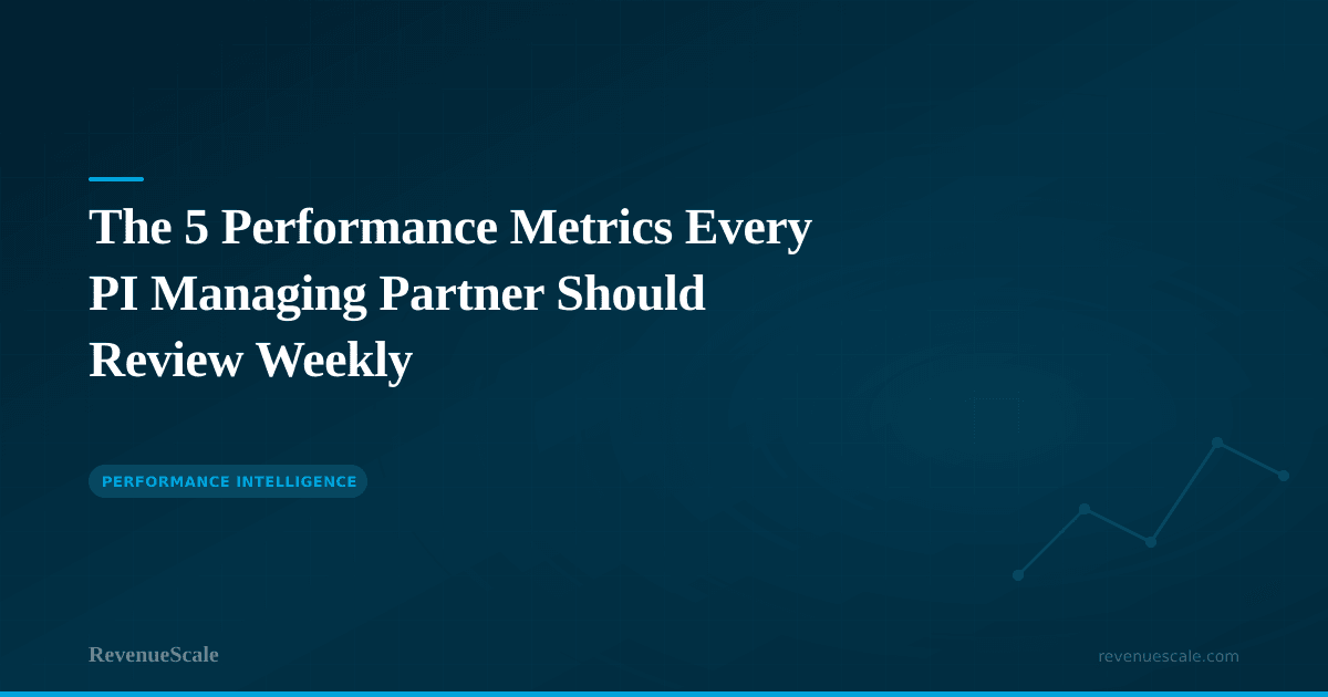 The 5 Performance Metrics Every PI Managing Partner Should Review Weekly