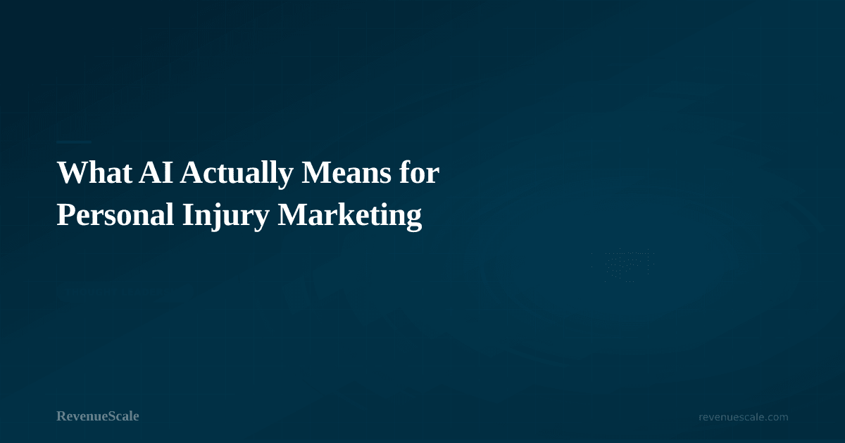 What AI Actually Means for Personal Injury Marketing